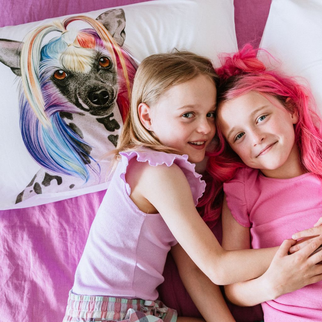 Tofu the Chinese Crested Dog Pillowcase