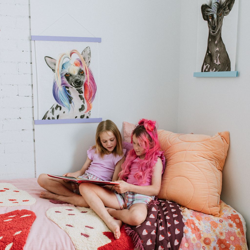 Tofu the Chinese Crested Dog Tea Towel Art