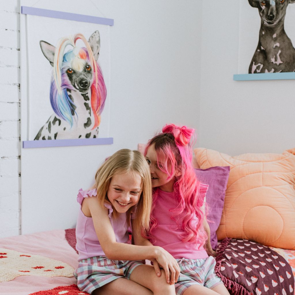 Tofu the Chinese Crested Dog Tea Towel Art