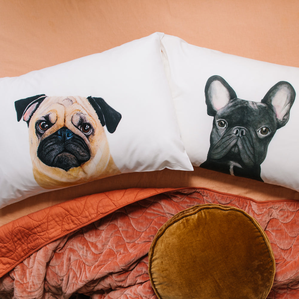 Gilbert the French Bulldog Pillowcase - For Me By Dee
