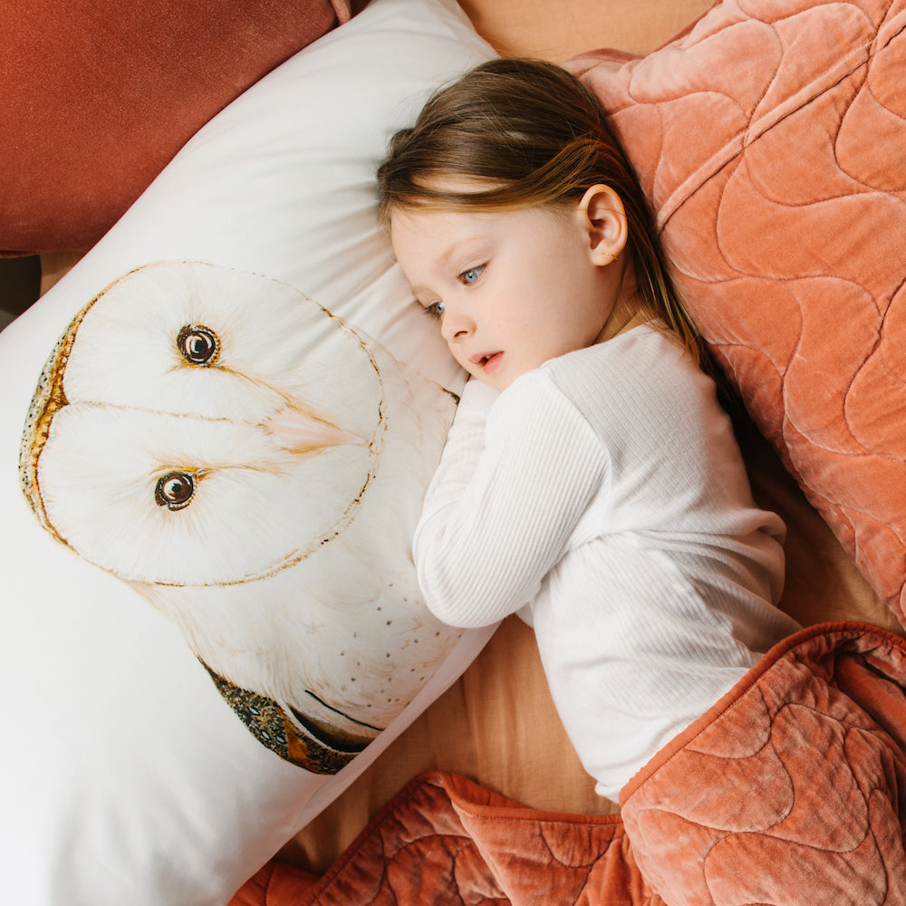 Luna the Barn Owl Pillowcase - For Me By Dee