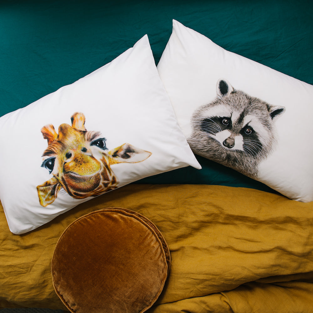 Toby the Giraffe Pillowcase - For Me By Dee