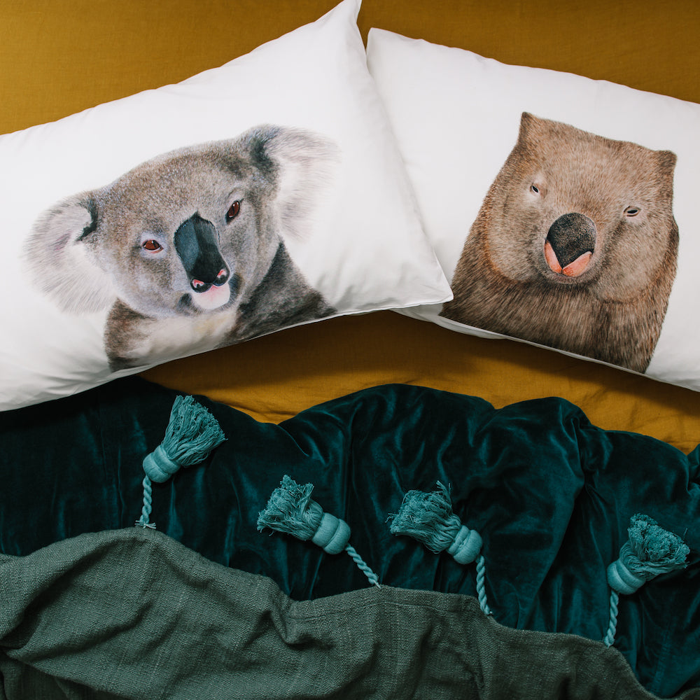 Winston the Wombat Pillowcase - For Me By Dee