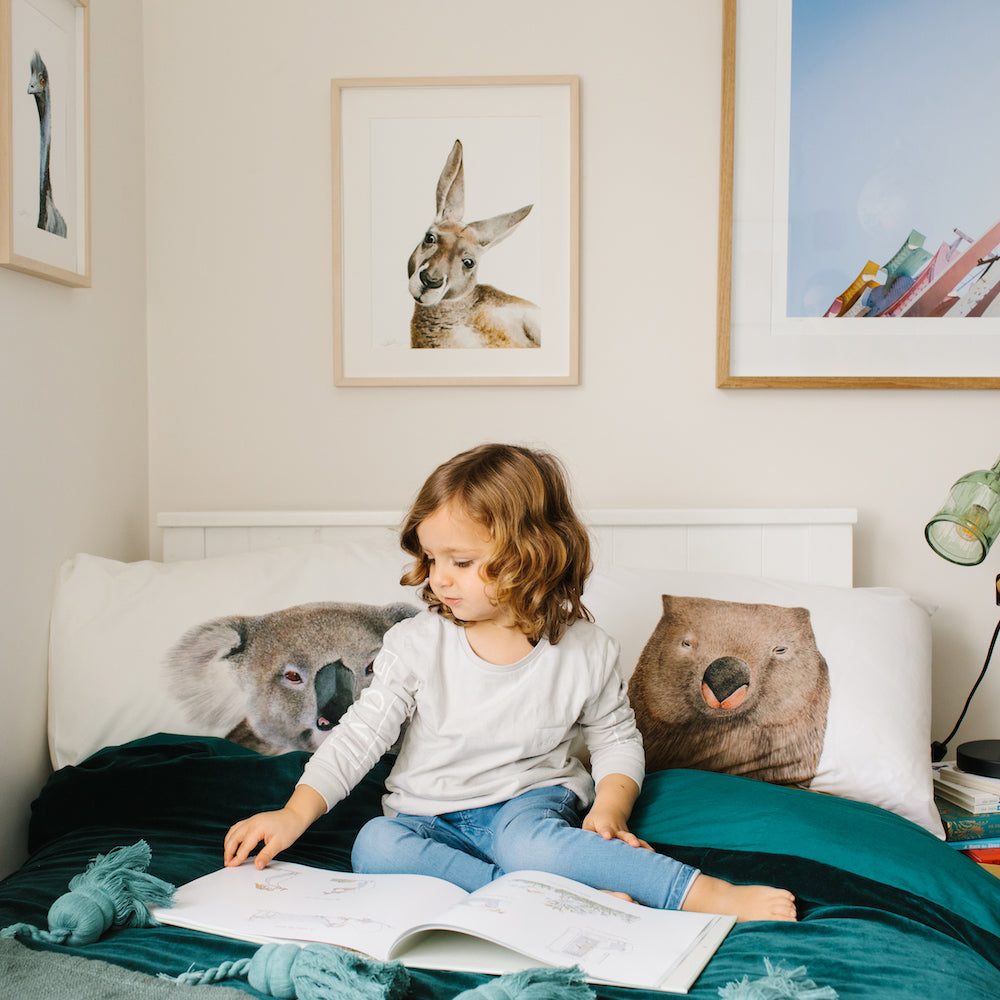 Winston the Wombat Pillowcase - For Me By Dee