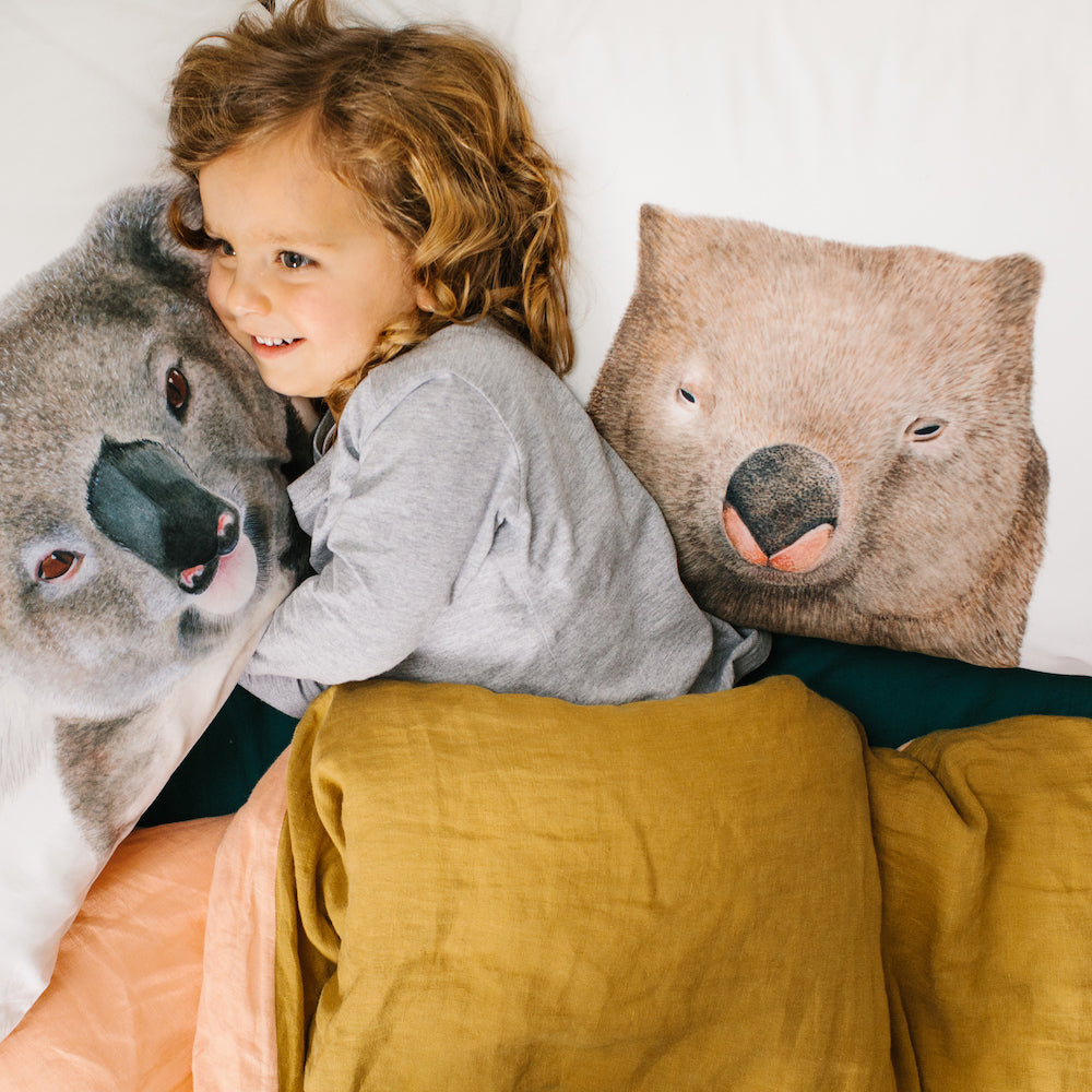 Winston the Wombat Pillowcase - For Me By Dee