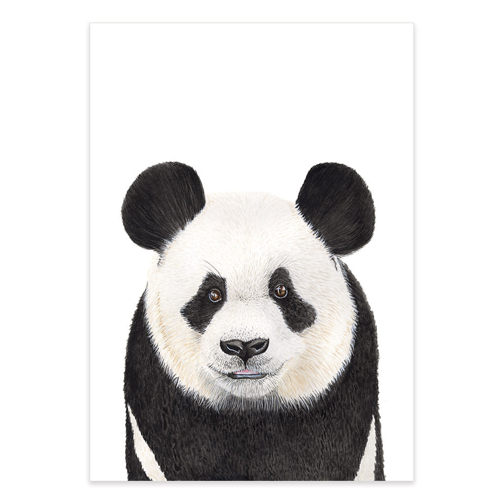 panda watercolour artwork print